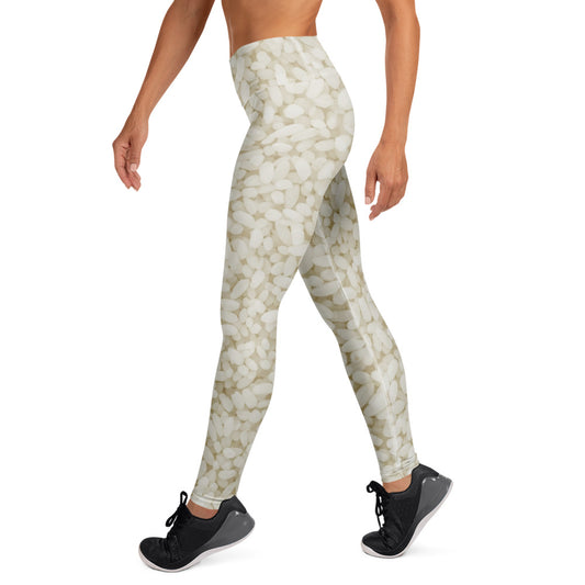 White Rice Yoga Leggings — alternate view 1
