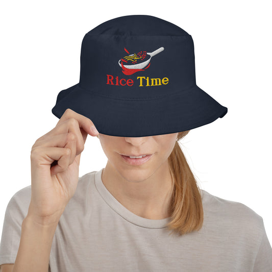Rice Time Bucket Hat in Navy