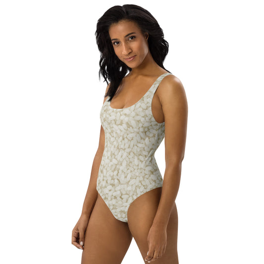 White Rice One-Piece Swimsuit — alternate view 1