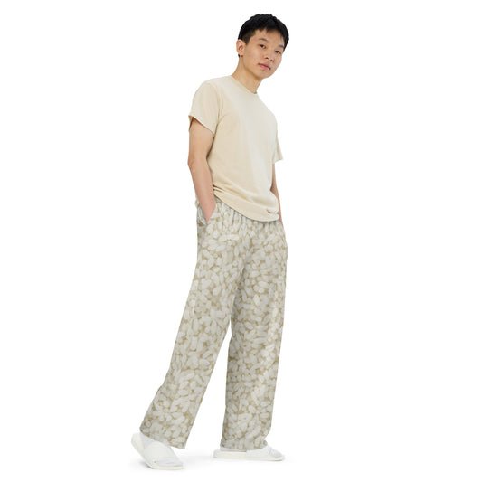 White Rice Unisex Wide-Leg Pants — alternate view 1