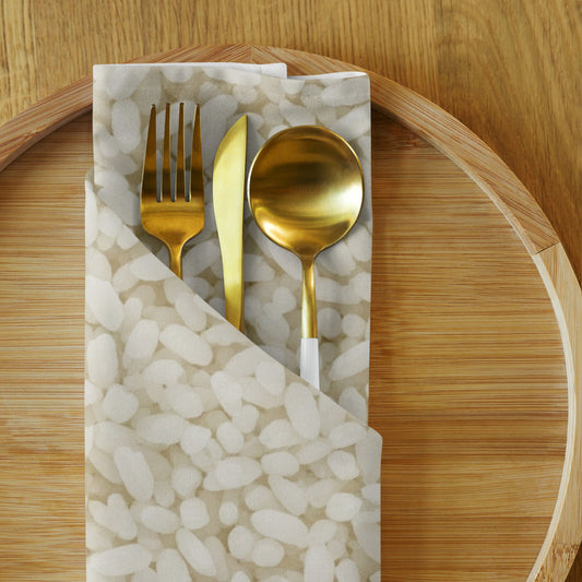 White Rice Cloth Napkin Set — alternate view 1