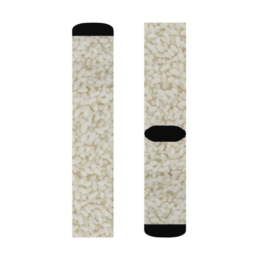 White Rice Crew Socks — alternate view 1
