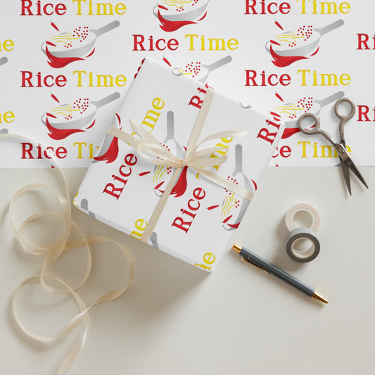 Rice Time Wrapping Paper Sheets — alternate view 1